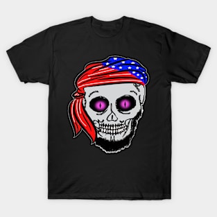 Halloween Skeleton Head T-Shirt